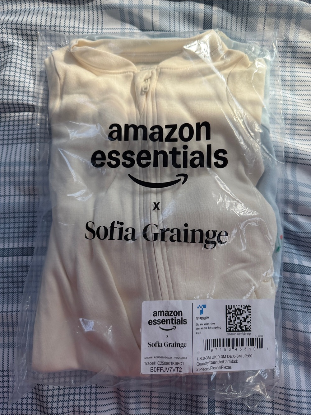 Amazon Ivory/Cream Baby Essentials Two-Piece Set